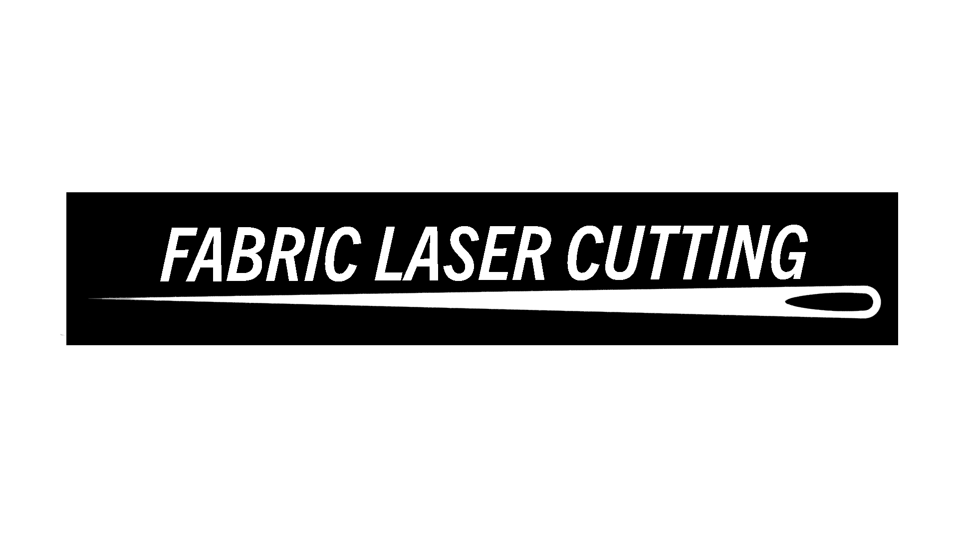 Fabric Laser Cutting white and black logo